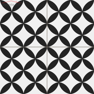 Керамогранит Prissmacer Circle Matt, Black (45x45х0,85) арт. 0153020011940